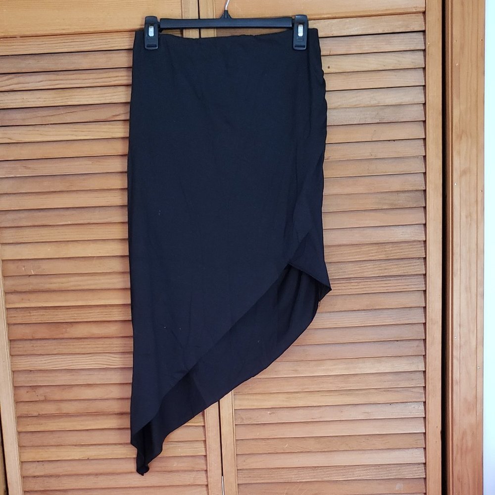 Black Asymmetrical Skirt
